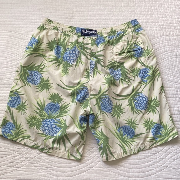 Vilebrequin Moorea Swim Trunk Shorts Pineapple Blue Green XXXL